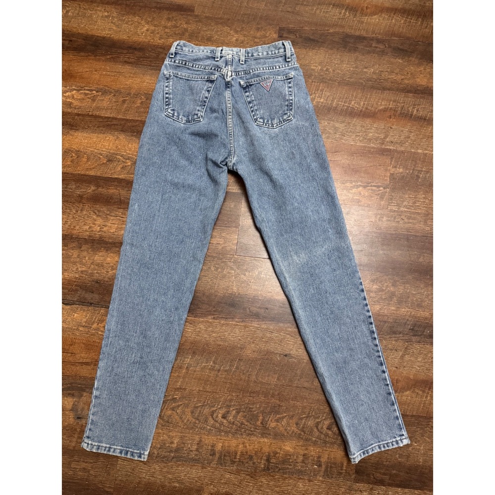 Vintage GUESS Jeans USA High Rise Mom Jeans Size 30 100% Cotton Made in USA